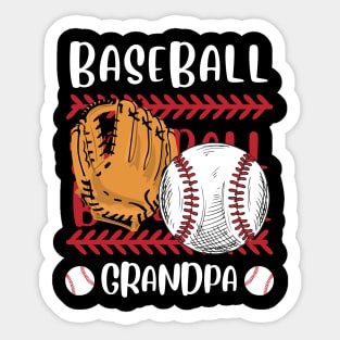 My Favorite Baseball Player Calls Me Grandpa Gift for Baseball Grandfather Sticker